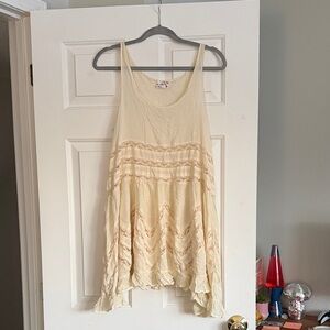 Small free people voile and lace trapeze slip dress